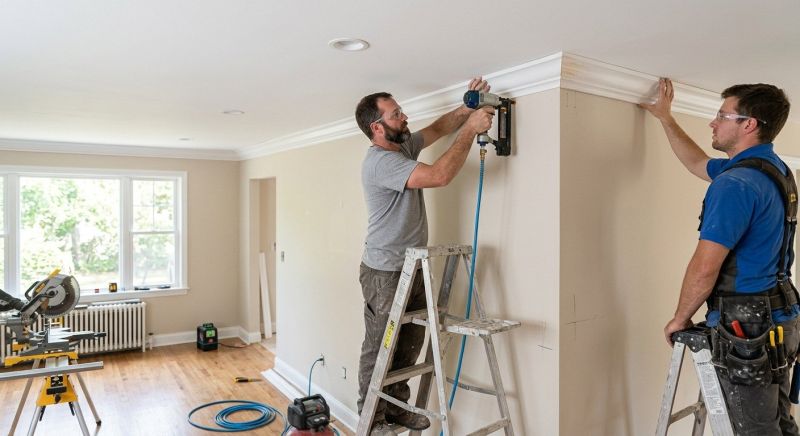 Crown Molding Renovation in Wilmington, NC