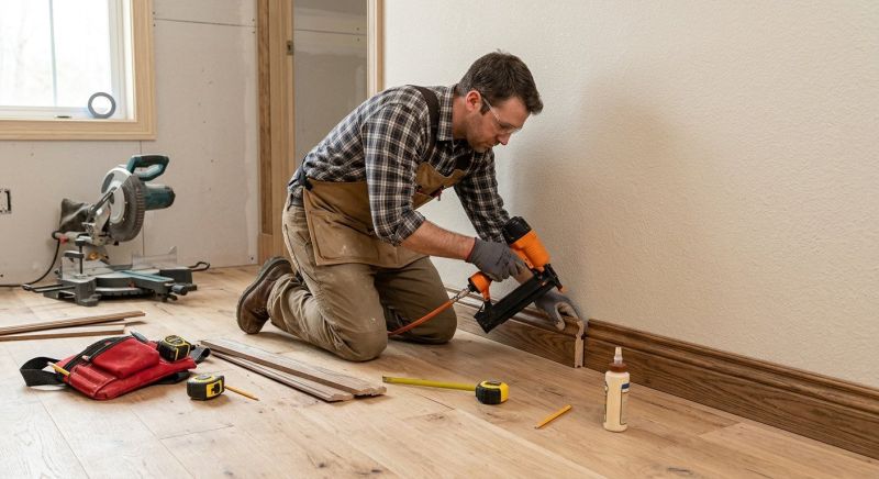 Quarter Round Installation in Wilmington, NC